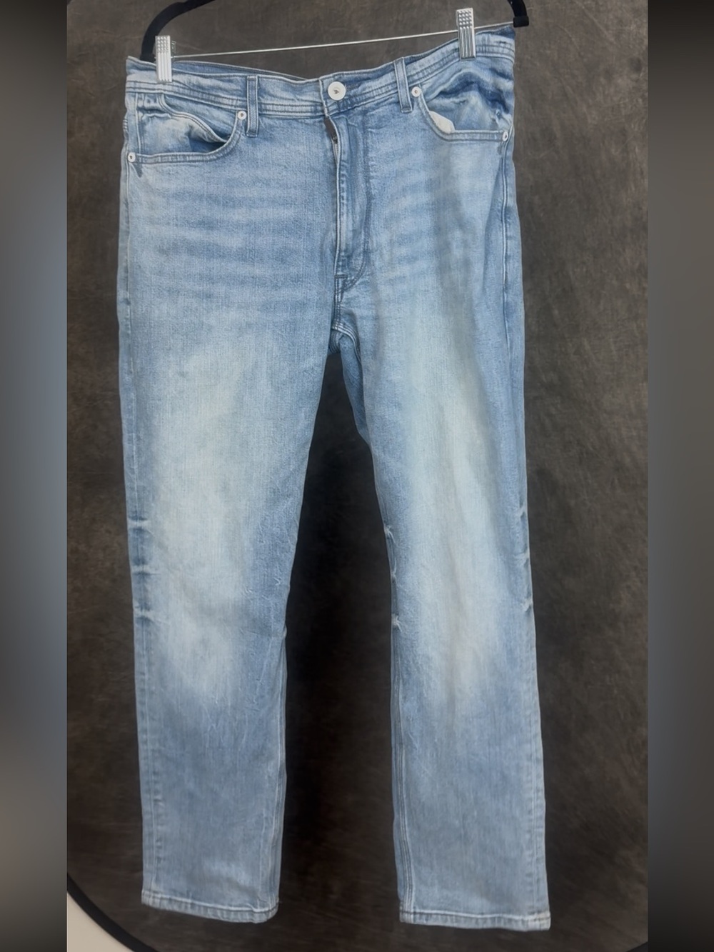 Sean John Athletic Tapered Stretch Jeans 34x32 Light Wash Denim Men’s